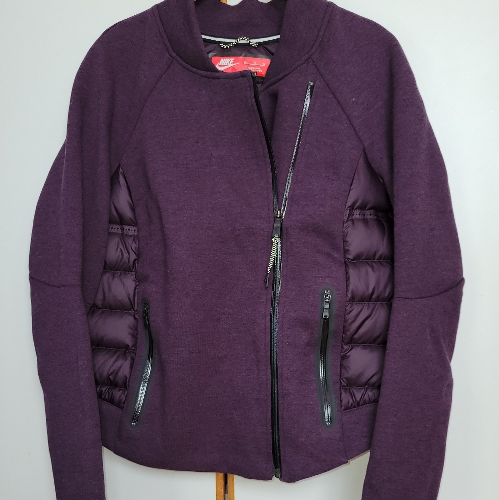 NWOT Nike Tech Fleece Aeroloft Moto Jacket Purple M